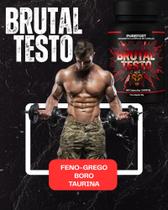 Brutal Testo: Pré-treino: Feno-grego, Boro e Taurina I PureFort I 60 cápsulas