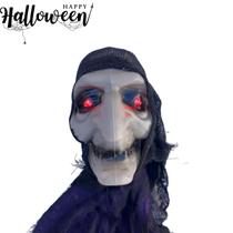 Bruxa Além Roxa Pendurar Led Som Halloween Pendurar