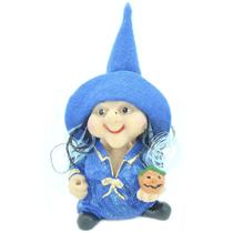 Bruxa Dorah Dos Desejos 13cm Azul 10004 - manaom