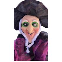 Bruxa Grande Led Latex Halloween Decoração Enfeite Bruxa Grande Led Latex Halloween Decoração Enfeite