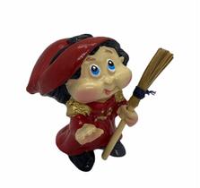 Bruxa Marthinha 08 cm feitiço da Vassoura vermelha amor em resina Bruxa Marthinha 08 cm feitiço da Vassoura vermelha amor em resina