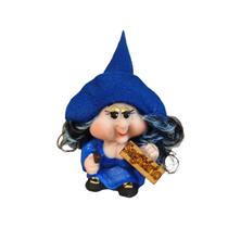 Bruxinha Zoe do Signo de Resina Signo Sagitario Azul Escuro