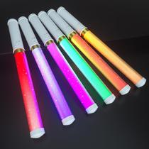 Bsgifts LED Glow Sticks, pacote com 6, 15 cores, bastão de luz com bateria