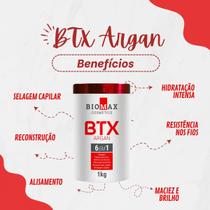 Btox Alisamento Biomax Argan 6 Em 1 Redutor Potente