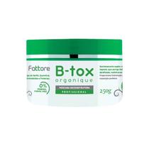 Btox Organique Fattore 250g Máscara Reconstrutora Profissional Redução de Volume com Óleos e Manteiga de Karité