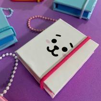BTS - Chaveiro Post-it BT21 Capa Dura com Elástico - Cores e Fofuras