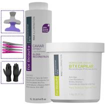 Btx Capilar Argan 1kg + Progressiva Caviar 1L + Brindes Btx Capilar Argan 1kg + Progressiva Caviar 1L + Brindes