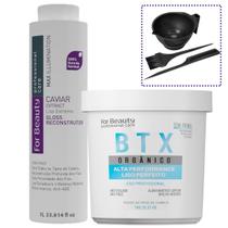 Btx Capilar Orgânico 1kg + Progressiva Caviar 1L + Brindes Btx Capilar Orgânico 1kg + Progressiva Caviar 1L + Brindes