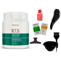 BTX Prohall 1kg + Cumbuca/Escova/Sachês/Óleo7ml/Presilha