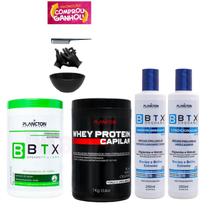 Btx Quiabo 1kg + Máscara Whey 1kg + Kit 3 Semanas Plancton