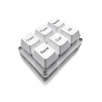 BTXETUEL Mini Teclado Mecânico de Atalhos Macro Branco