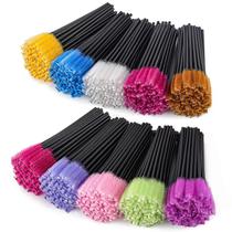 BTYMS 500 unidades de escovinhas descartáveis para máscara de cílios, 10 cm, multicoloridas BTYMS 500 unidades de escovinhas descartáveis para máscara de cílios, 10 cm, multicoloridas