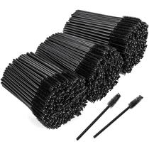 BTYMS 500 unidades de escovinhas descartáveis para máscara de cílios, 10 cm, pretas BTYMS 500 unidades de escovinhas descartáveis para máscara de cílios, 10 cm, pretas