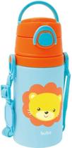 Buba Garrafinha De Aluminio Animal Fun Leão Colorido Inox