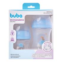 Buba Kit 2 Mamadeiras Easy Flow Nuvem Azul 120ml e 270ml Buba Kit 2 Mamadeiras Easy Flow Nuvem Azul 120ml e 270ml