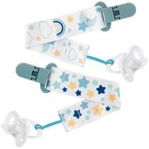 Buba Kit 2 Prendedores De Chupeta Estrelas Azul (7908103744995)