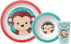 Buba Kit Refeição Animal Fun Macaco Multicor Buba Kit Refeição Animal Fun Macaco Multicor