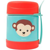 Buba Pote Térmico Animal Fun Macaco Vermelho E Verde