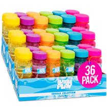 Bubble Bottles BubblePlay, 4 onças, pacote com 36, com varinha de bolhas de 5 furos