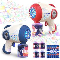 Bubble Gun Eaglestone 2 para crianças com luz e 4 recargas