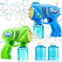 Bubble Guns JOYIN 2 com 2 garrafas Solução de recarga de bolhas