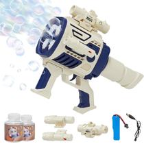 Bubble Machine Gun Houscly Recarregável Bubble Blaster para crianças