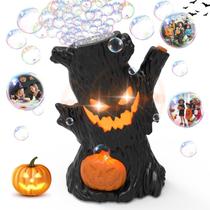 Bubble Machine Joyfuture Halloween Haunted Stump com olhos brilhantes