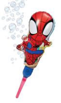Bubble Machine Little Kids Spider-Man com suporte e solução Bubble Machine Little Kids Spider-Man com suporte e solução