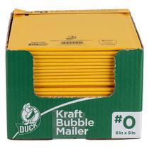 Bubble Mailer Duck Brand 0 Kraft 6x9 polegadas, pacote com 25