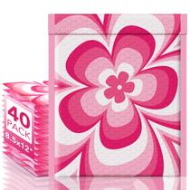 Bubble Mailers METRONIC 8,5 x 12 polegadas, pacote com 40, rosa impermeável