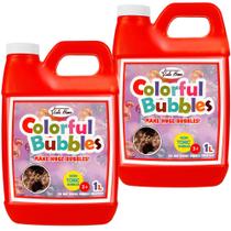 Bubble Solution Lulu Home, 2 pacotes de 2 l/67,6 onças para crianças Bubble Solution Lulu Home, 2 pacotes de 2 l/67,6 onças para crianças