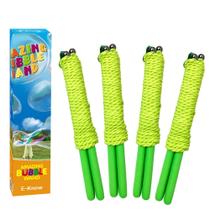 Bubble Wand E-KNOW, pacote com 4 unidades de aço inoxidável gigante para crianças Bubble Wand E-KNOW, pacote com 4 unidades de aço inoxidável gigante para crianças