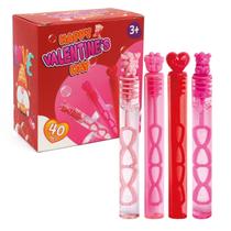 Bubble Wands Aviski Valentines Day 40 unidades para crianças e adultos