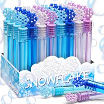 Bubble Wands Cawiew Frozen 32 unidades de floco de neve de inverno para crianças