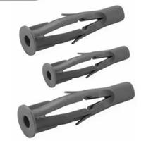 Bucha 6mm Tijolo Furado Bloco Parede Oca Com Aba 200 Peças -IVPLAST