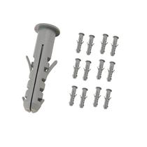 Bucha 8 De Fixação Com Anel P/ Parede Prateleira Parafuso 100 UNIDADES