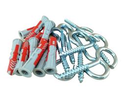 Bucha 8 Duopower Fischer Com Ganchos 10 Unidades