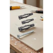 Bucha 8mm Com Parafuso Para Parede Oca - 100pçs Bucha 8mm Com Parafuso Para Parede Oca - 100pçs