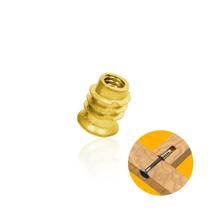 Bucha Americana M6x10mm Zinco Amarelo