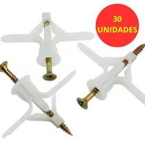 Bucha Ancora Para Gesso E Drywall Com Parafuso 30 Pares
