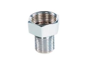 Bucha Aumento Toda Em Metal Cromado 1/2 X 3/4 Curta 3,4 Cm - Garden