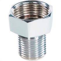 Bucha Aumento Torneira Metais Rei Latao Cromado 1/2X3/4 10096 - Kit C/6 Bucha Aumento Torneira Metais Rei Latao Cromado 1/2X3/4 10096 - Kit C/6