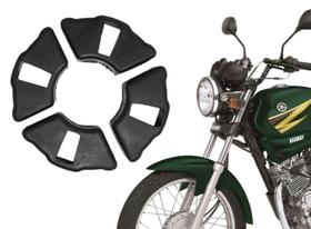 Bucha Borracha Coxim Da Coroa Kit Moto Ybr Factor Cripton Jogo Com 4 Peças