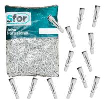 Bucha Com Aba Sfor Sfu 6x35mm Pacote 1000 Peças Tijolo Bloco