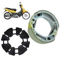 Bucha coroa honda biz 100 biz 125 acoplada + lona freio tras