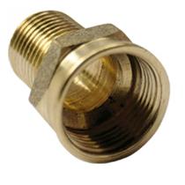 Bucha de Aumento Amarela 1/2 X 3/4 Cromada Metal Garden