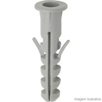 Bucha De Fixação Com Anel 6mm Cinza C/ 1000 pcs