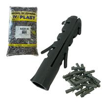 Bucha De Fixação Sem Aba 8 Mm Iv Plast Pacote Com 1000