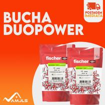 Bucha De Nylon Duopower 6mm Fischer C Aba E Parafuso 100pçs