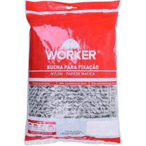 Bucha De Nylon Para Parede Oca N10 250 Peças Worker Bucha De Nylon Para Parede Oca N10 250 Peças Worker